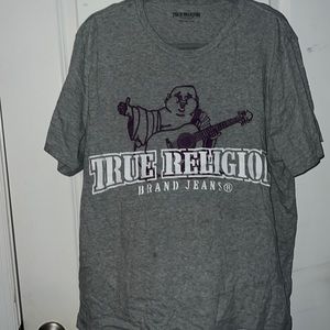 Grey true religion t shirt